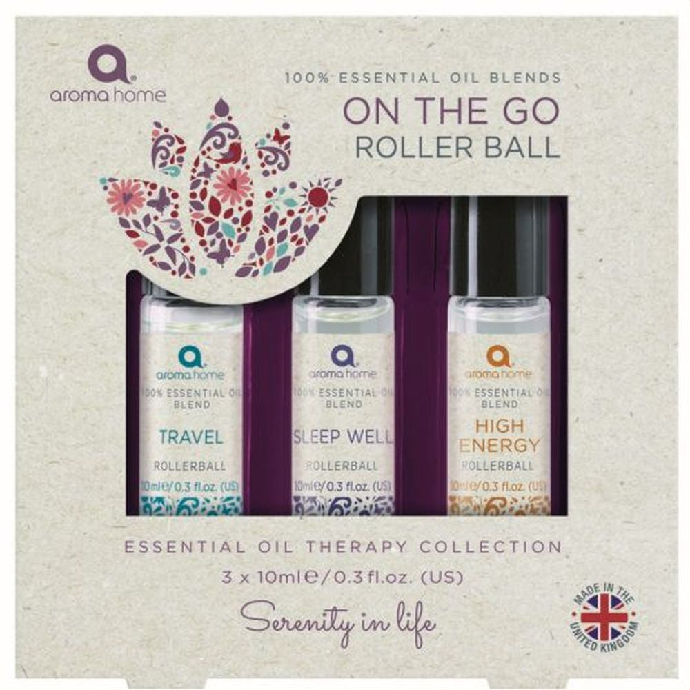 On The Go - 3 X 10ml 100% Essential Oil Blends Rollerball
