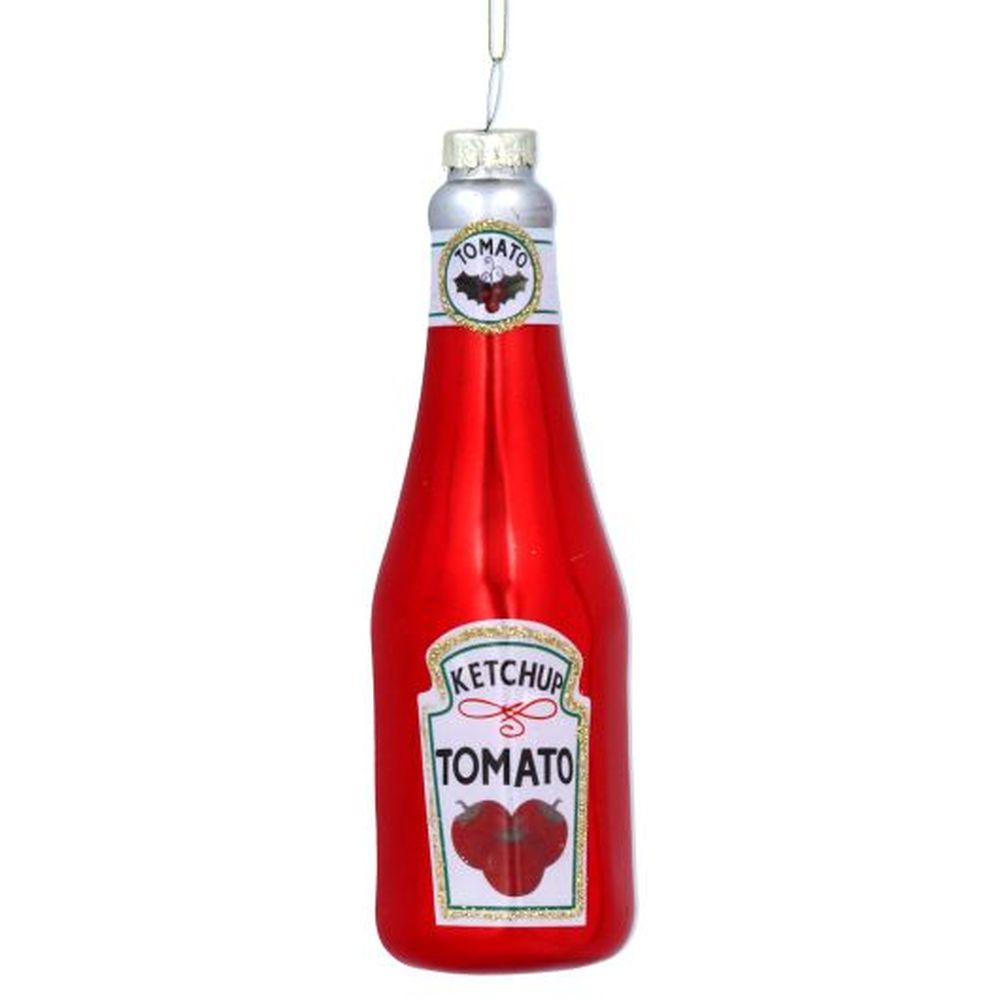 Bottle of Ketchup Glass Dec