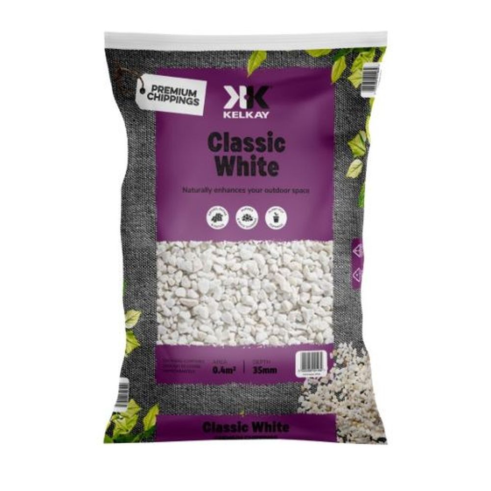Classic White Chippings 35mm Large