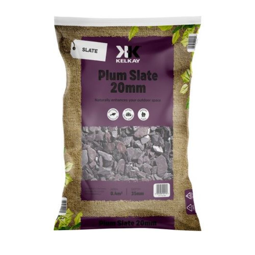 Plum Slate Chippings 20mm Large