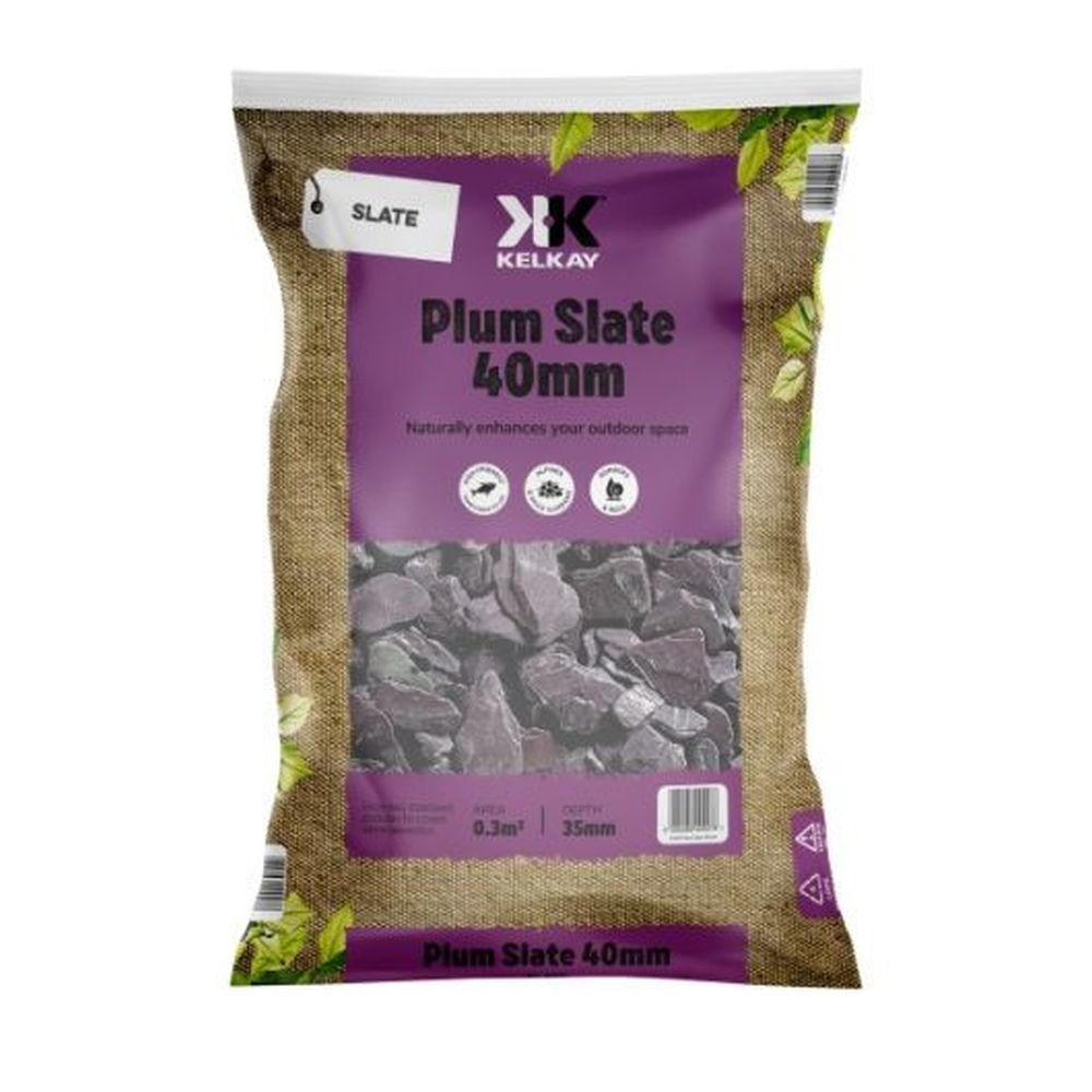 Plum Slate Chippings 40mm Large