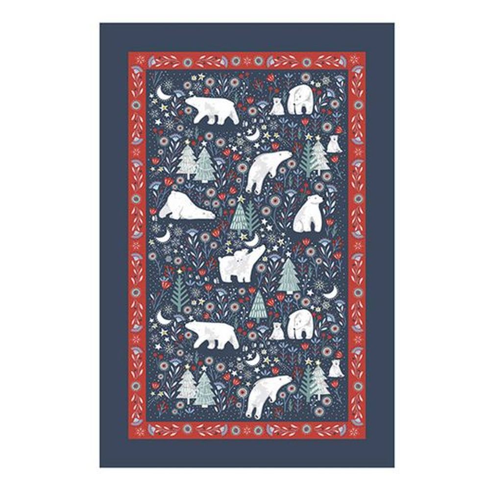 Seasonal Tea Towels - Polar Bear Cotton TT