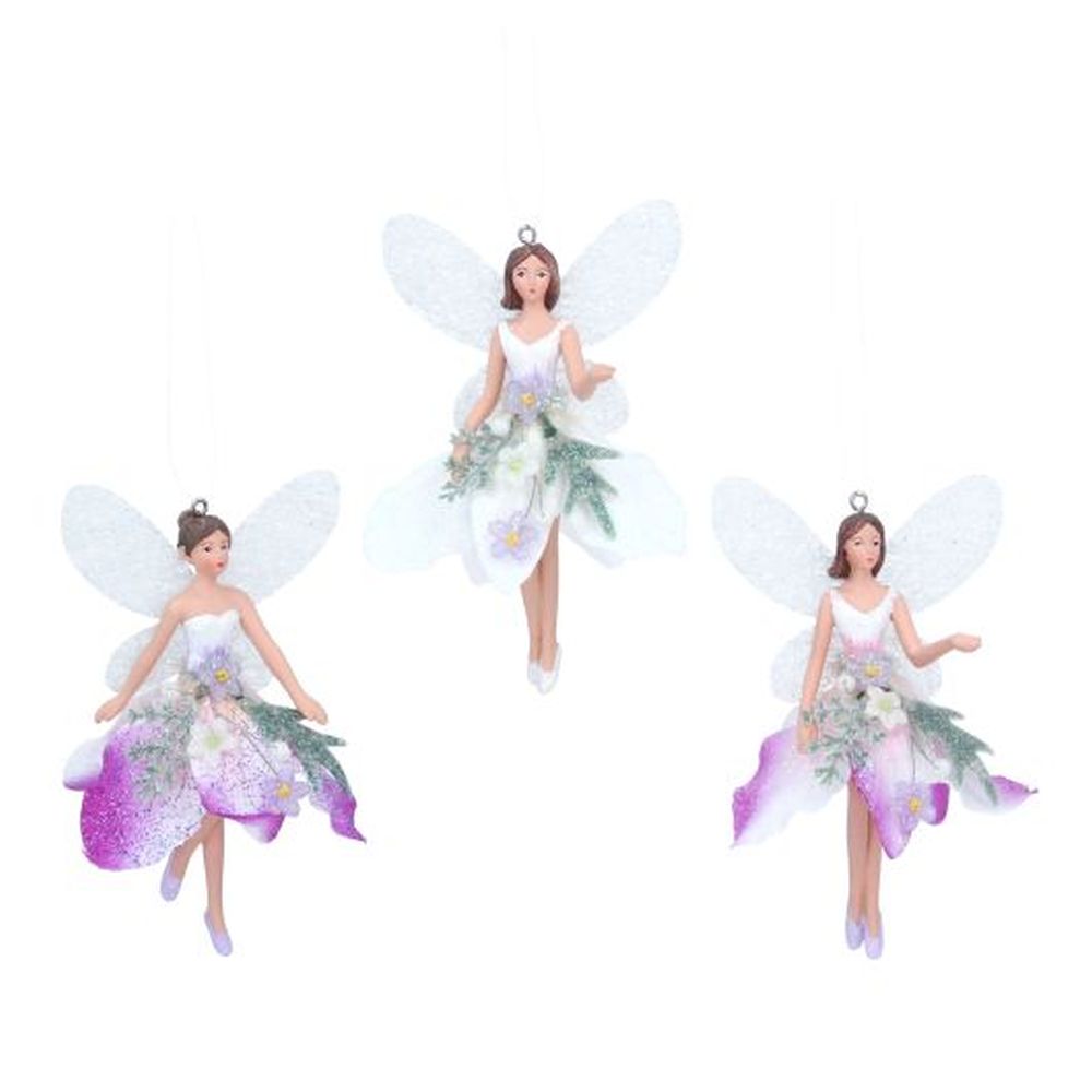 Winter Dreams Resin/Fabric Fairy Dec