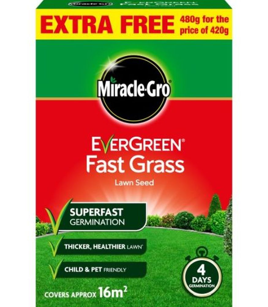 Miracle-Gro Fast Grass Seed 480gm
