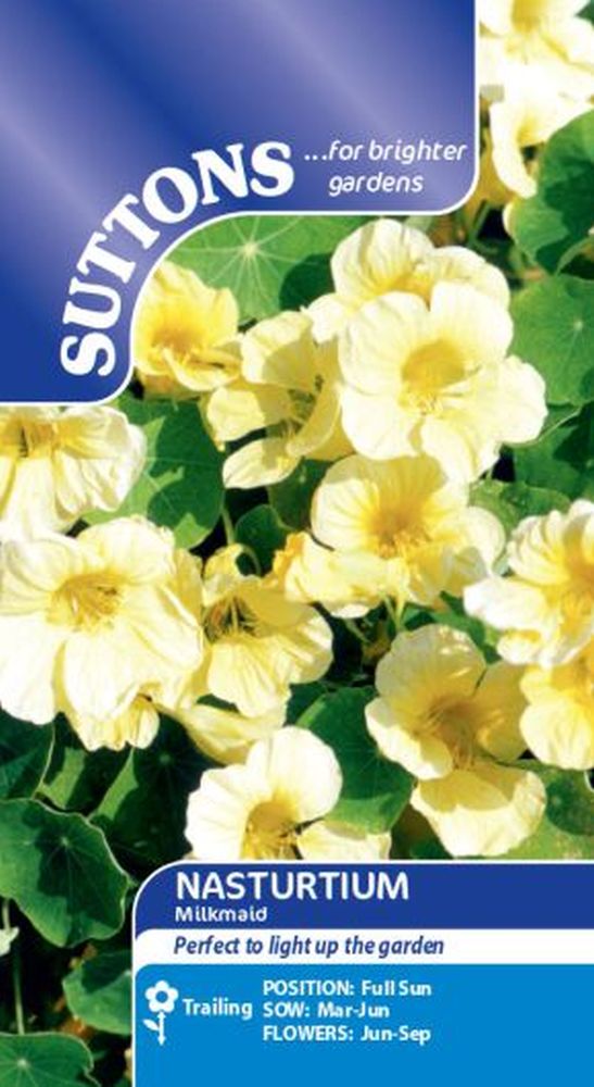 Nasturtium Seeds - Milkmaid