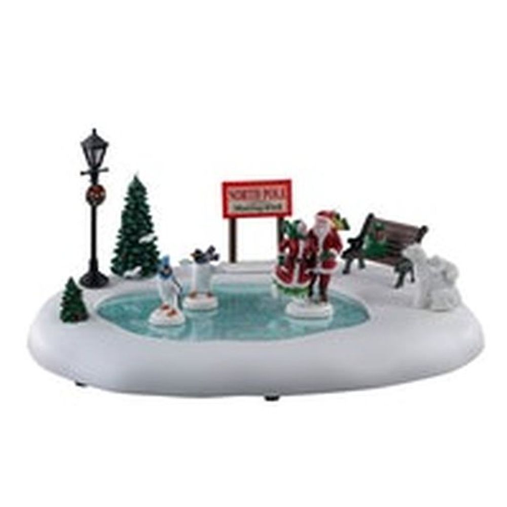 LEMAX NORTH POLE SKATING RINK, B/O (4.5V)