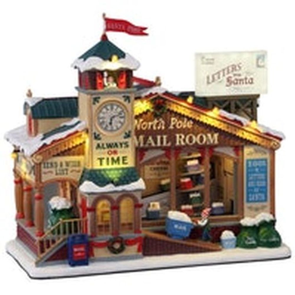 LEMAX NORTH POLE MAIL ROOM, WITH 4.5V ADAPTOR