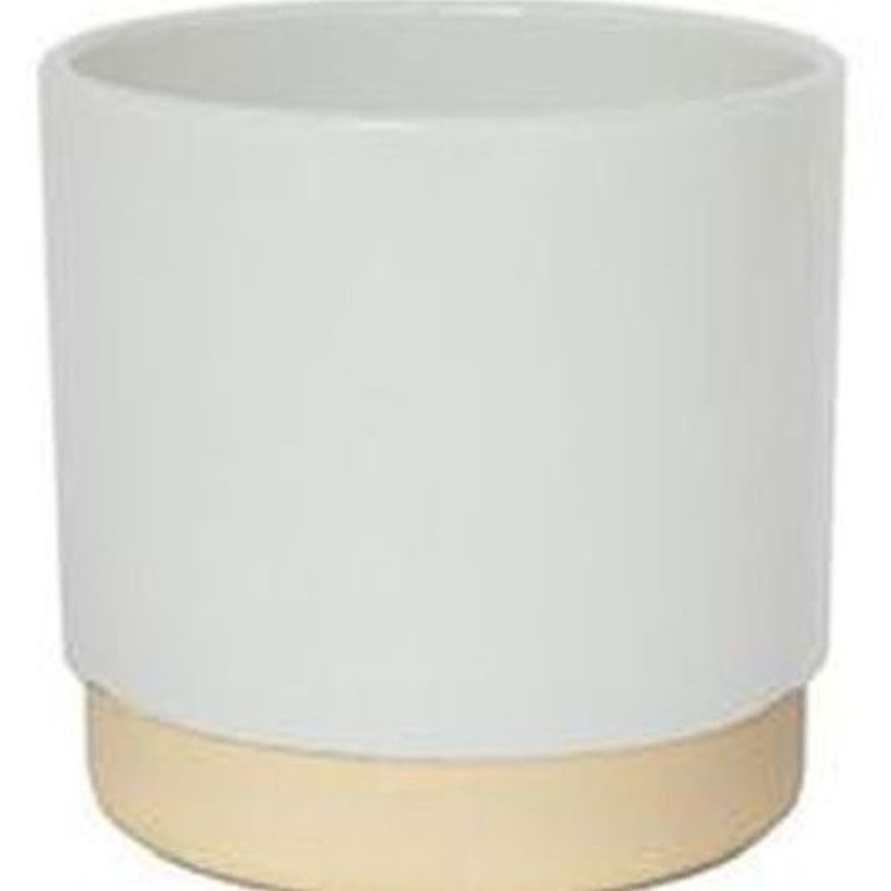 Enos Pot White H13.5Cm D13Cm