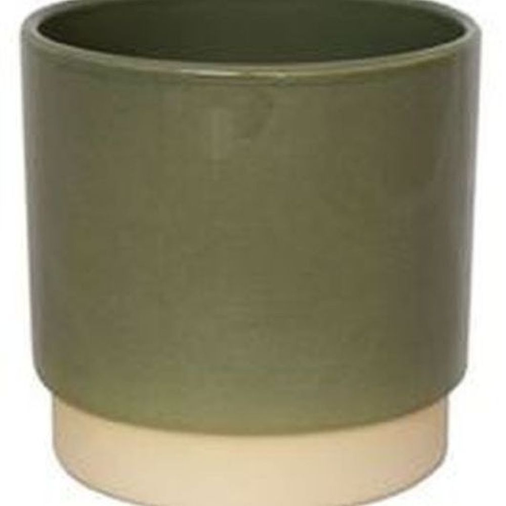 Enos Pot Green H10.5Cm D10Cm