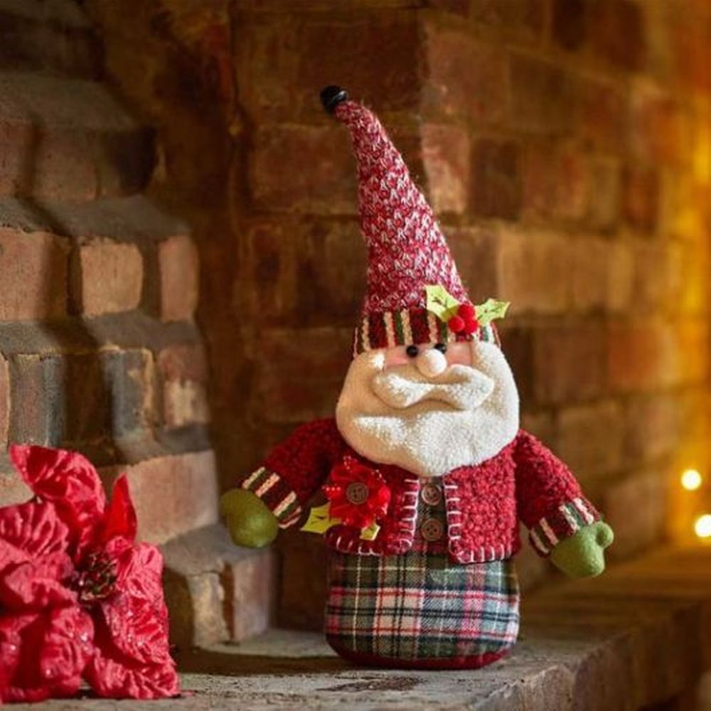 Holly Santa Door Stop