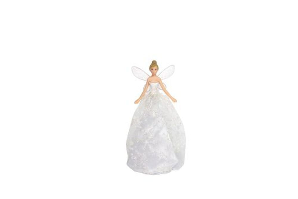 Irid Glitter Fabric/Resin Tree Top Fairy, Sml