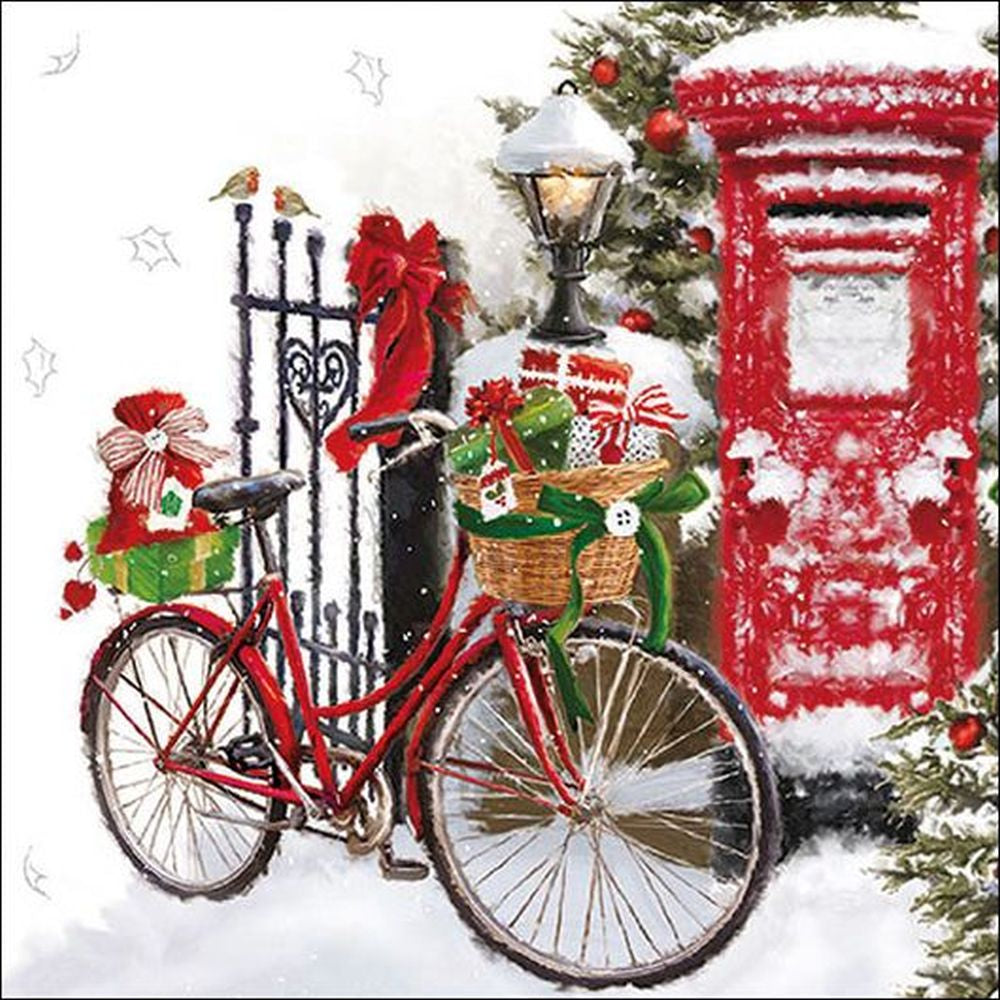 Napkin 33 Bike In Snow FSC Mix