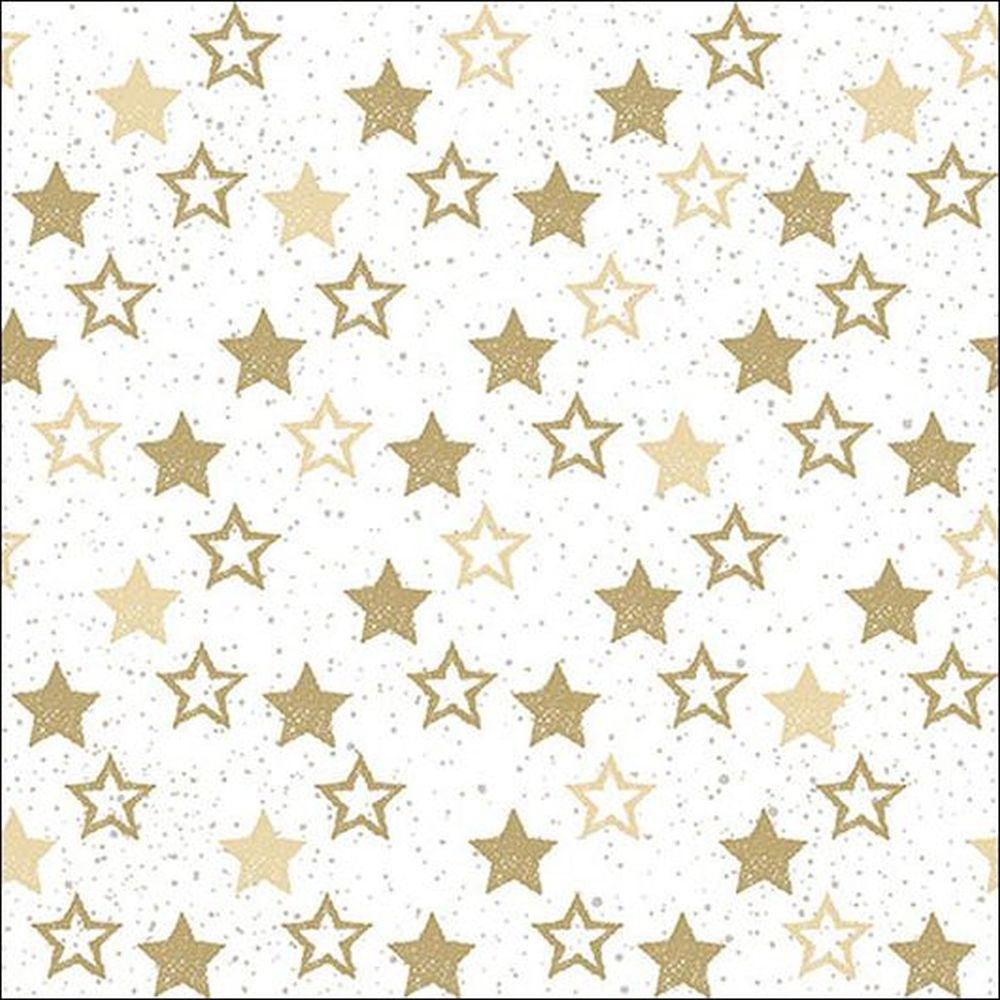 Napkin 33 Stars All Over Gold FSC Mix