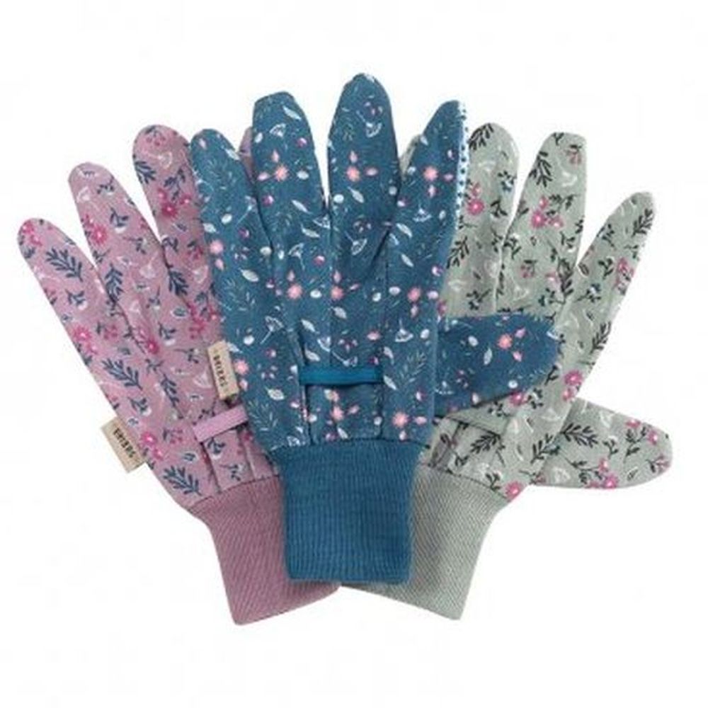 Cotton Grips - FlowerField Triple Pack Med / Size 8