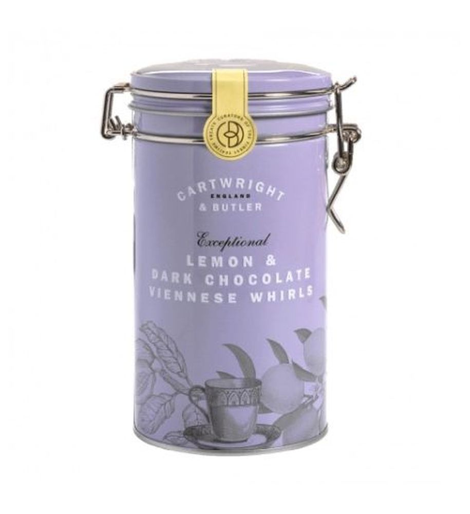 C&B Lemon & Dark Chocolate Viennese Whirls in Tin