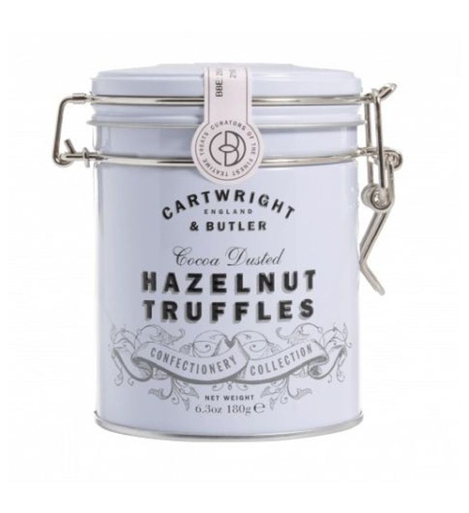 C&B Hazelnut Chocolate Truffles in tin