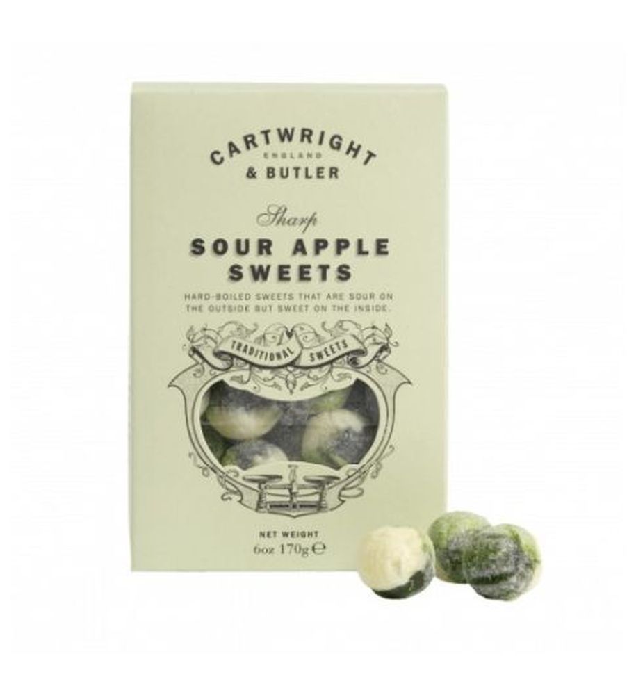 C&B Sour Apple Sweets in carton