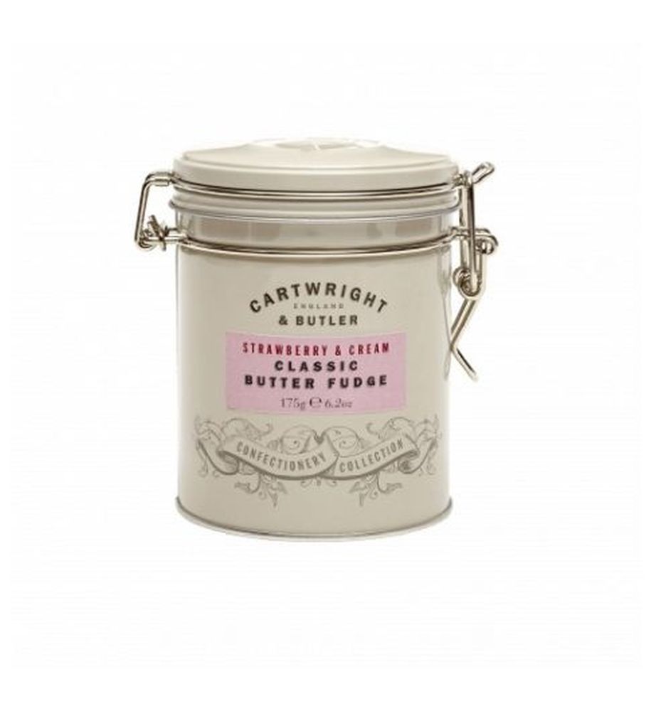 C&B Strawberry & Clotted Cream Fudge in Tin