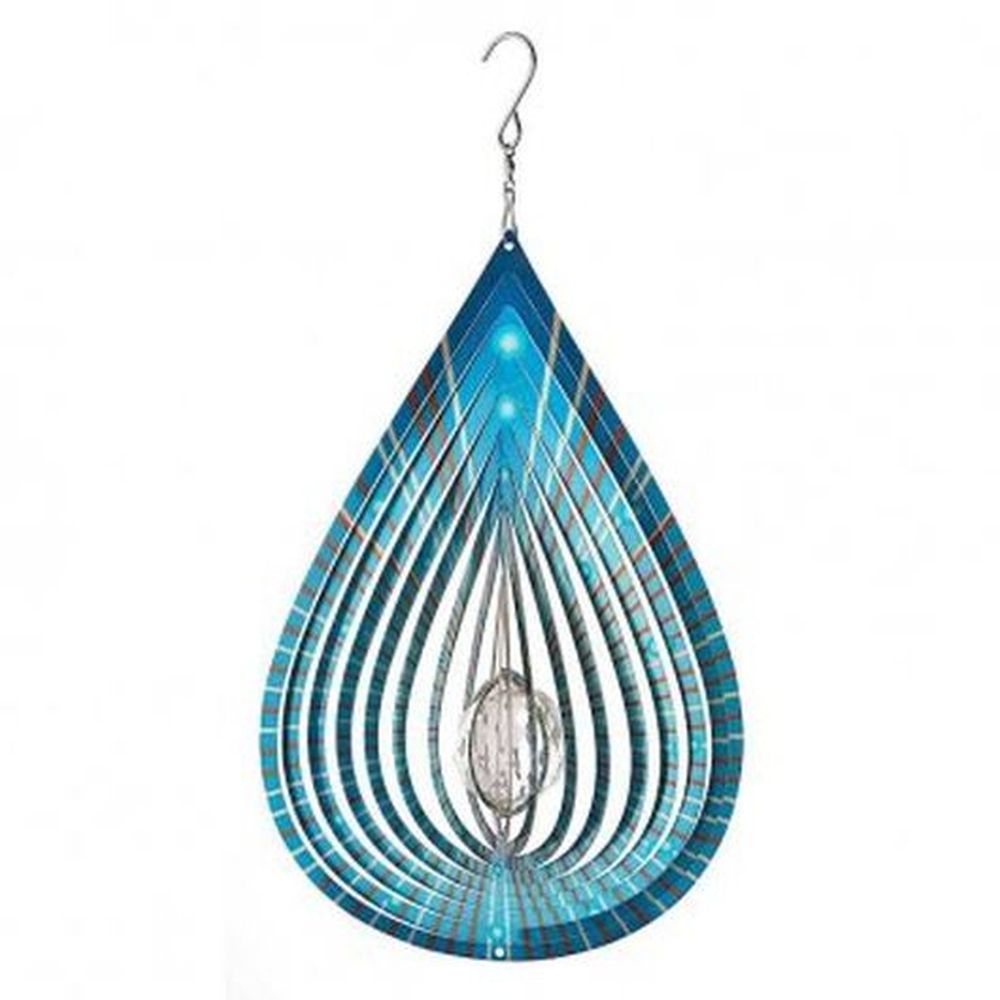 12" Crystal Teardrop Spinner - Azure