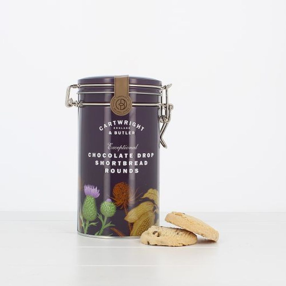 C&B Chocolate Drop Shortbread Rounds Tin
