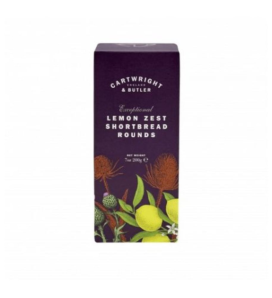 C&B Lemon Zest Shortbread Rounds Carton