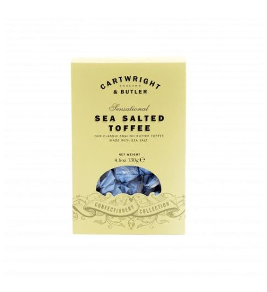 C&B Toffees in carton sea salted