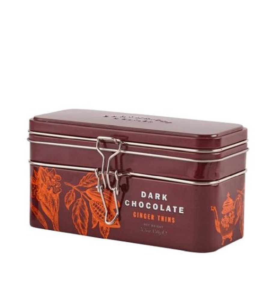 C&B Treasure Chest tin with Dark Chocolate Ginger Thins