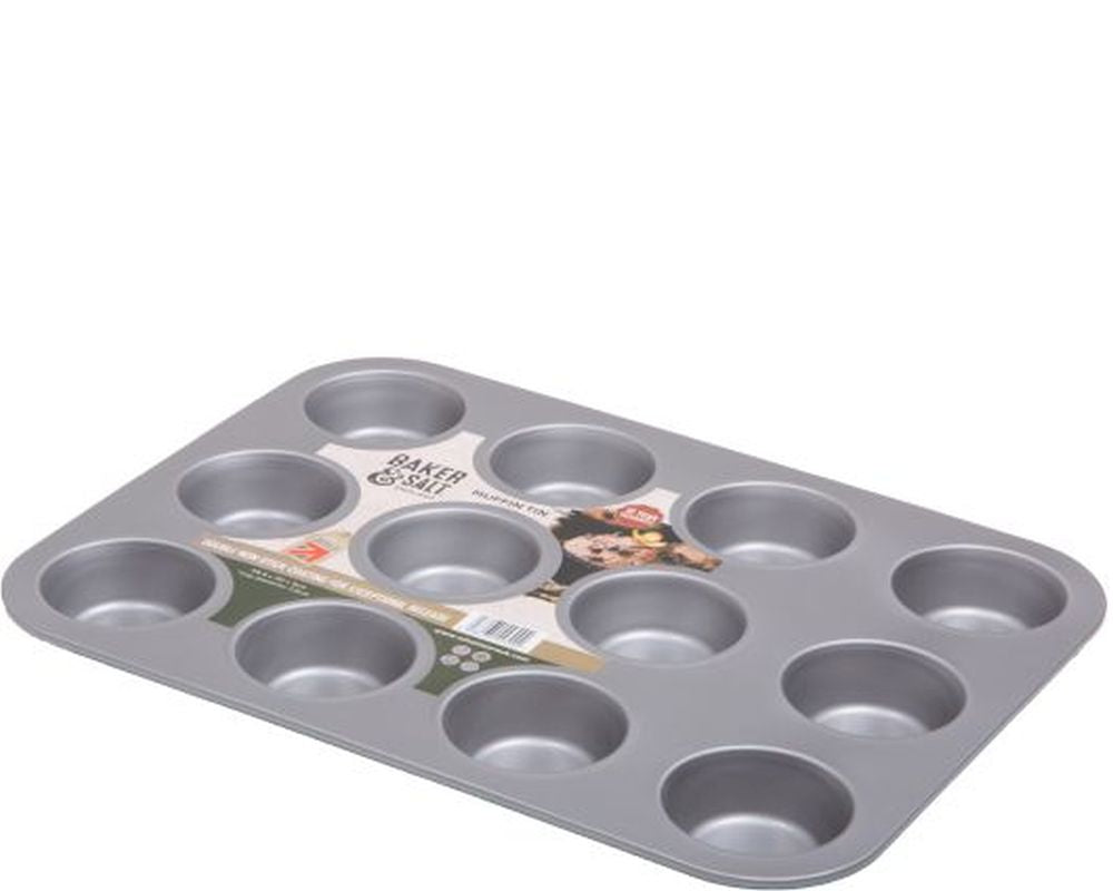 Baker & Salt Non-Stick 12 Cup Muffin Tin