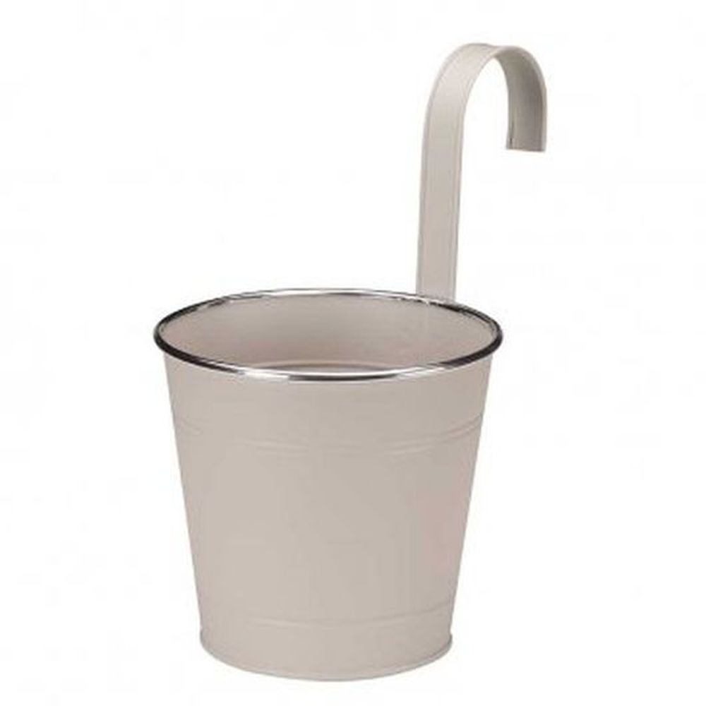6in Fence & Balcony Hanging Pot - Ivory