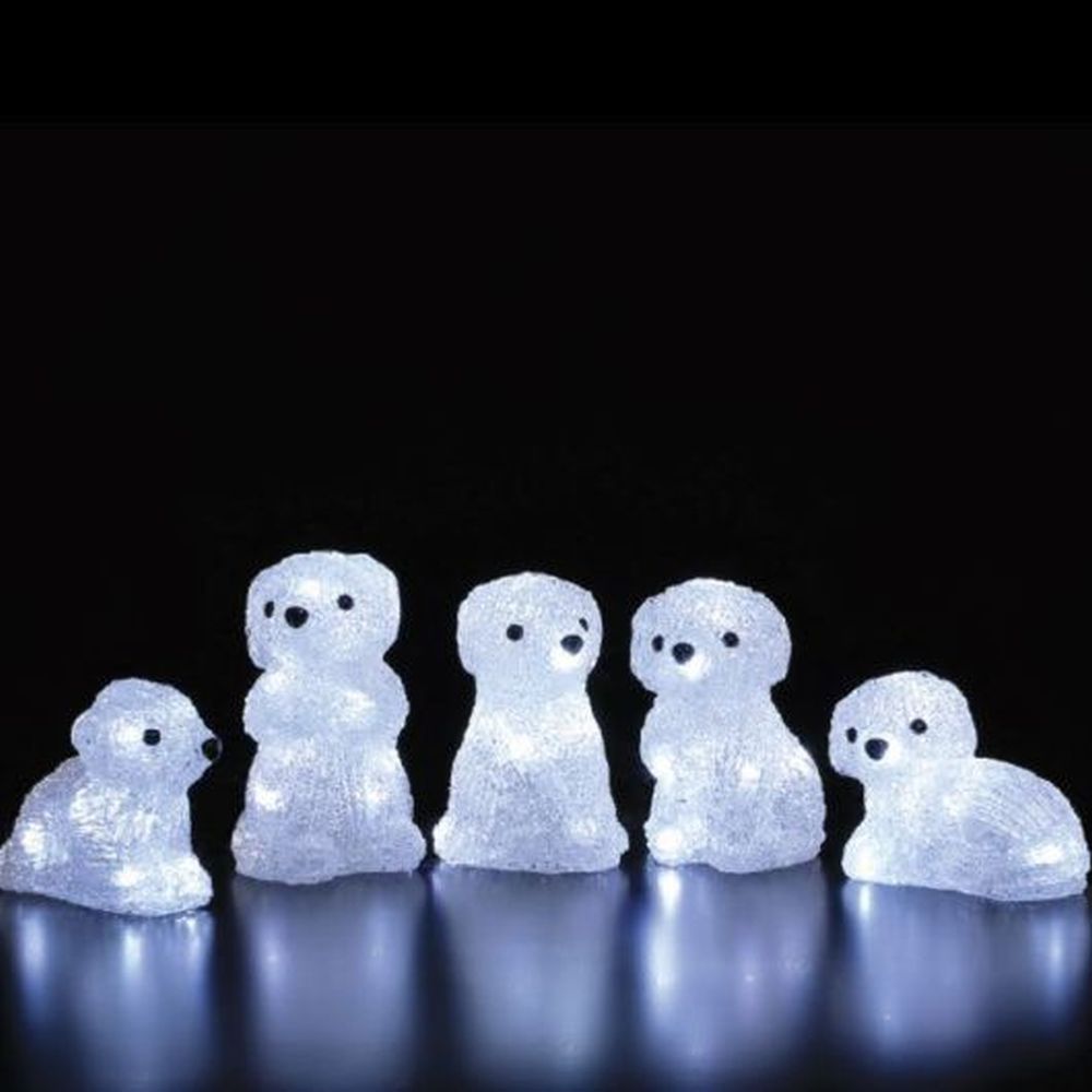 5 ACRYLIC PUPPY DOG STRING LIGHTS