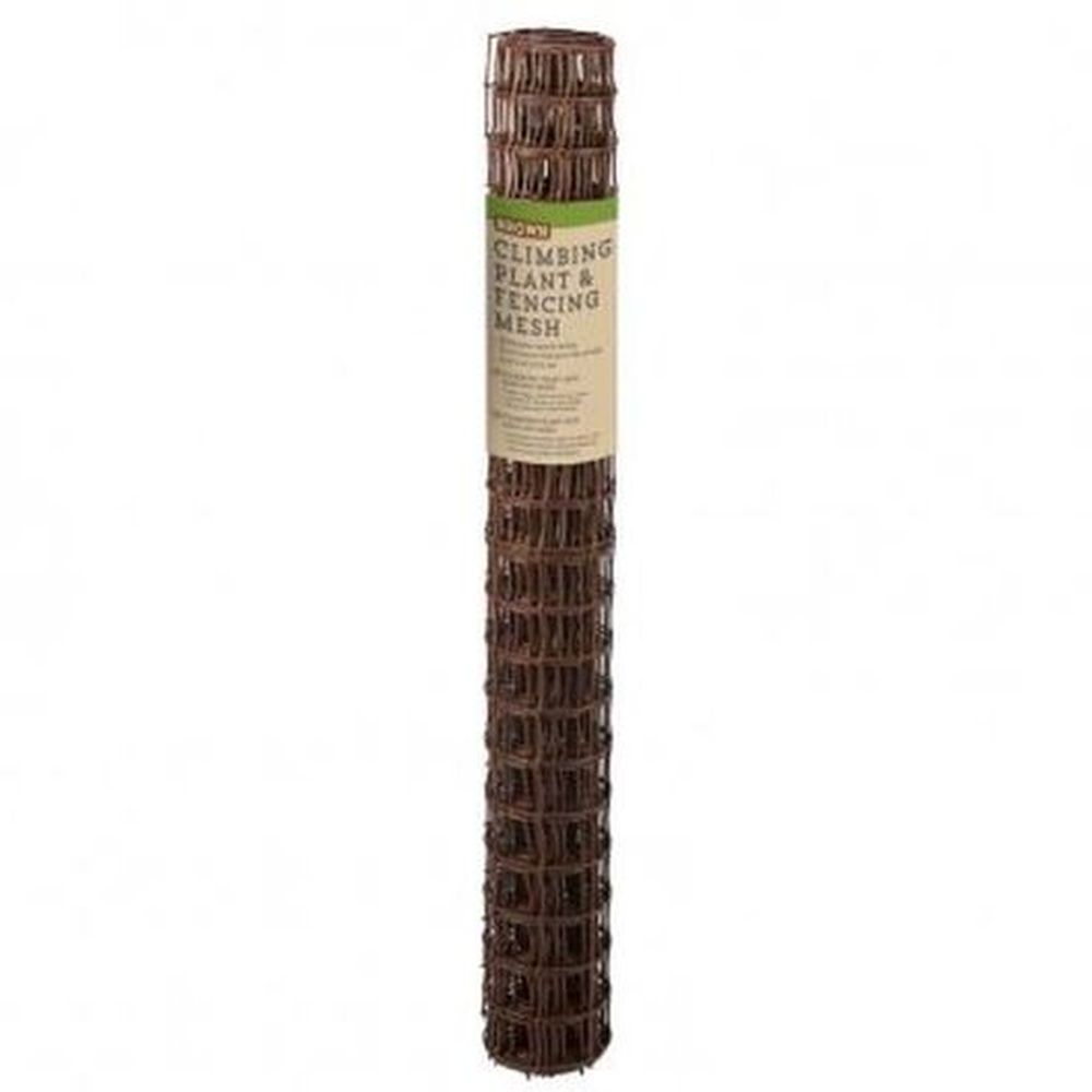 Climbing Plant & Fencing Mesh - Brown - 50mm 1m X 5m