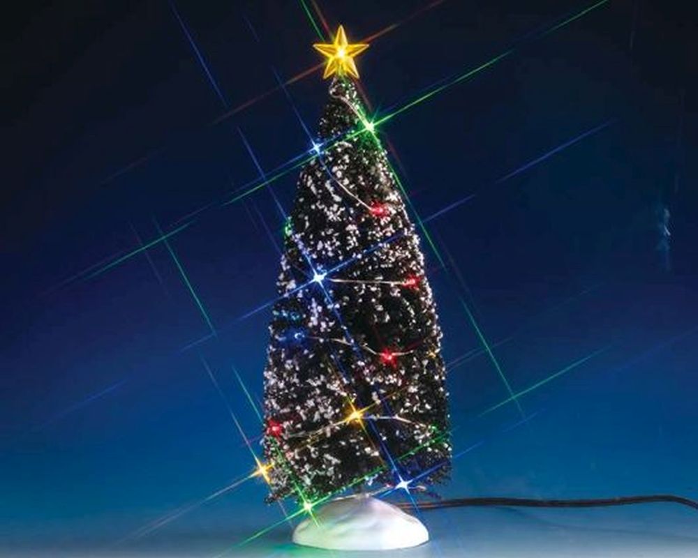LEMAX EVERGREEN TREE WITH 24 MULTI LIGHT, B/O (4.5V)