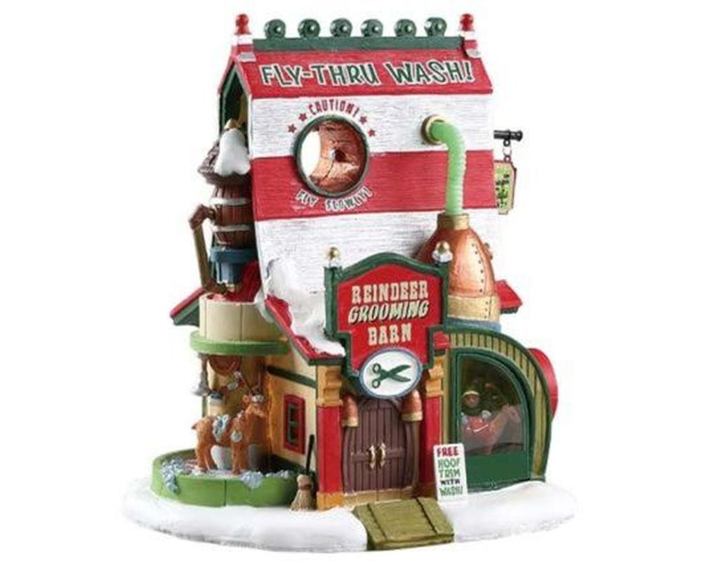 LEMAX REINDEER GROOMING BARN, B/O (4.5V)