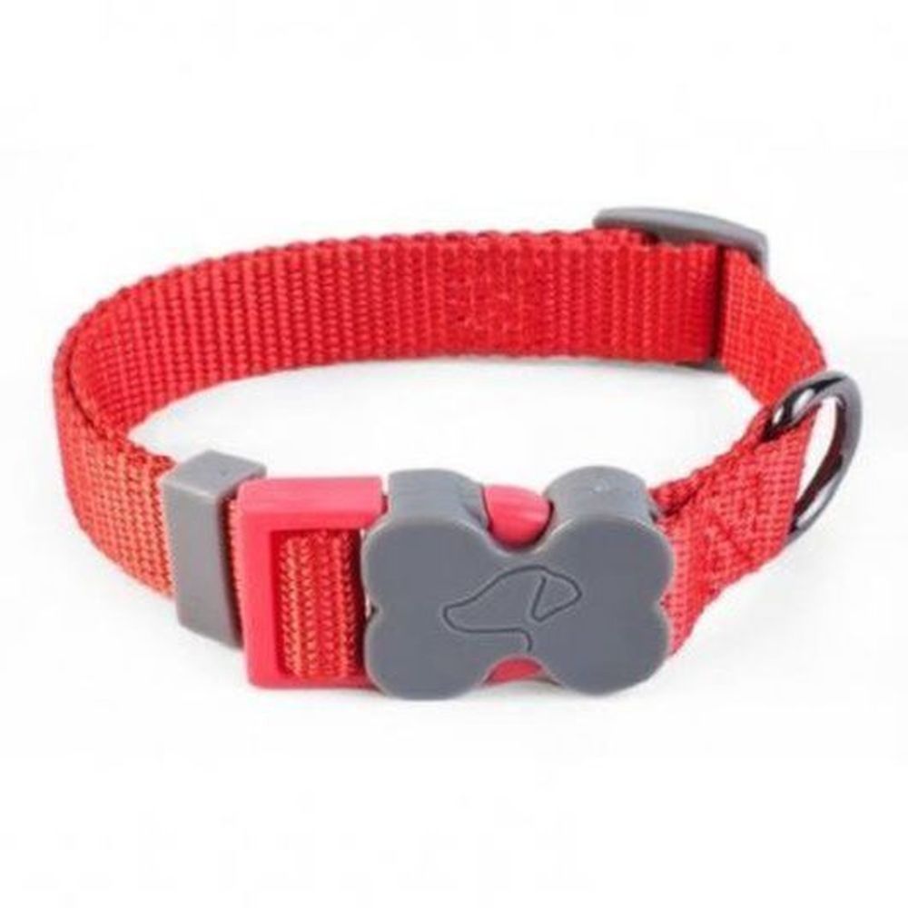 Red M WalkAbout Dog Collar (31cm-47cm)