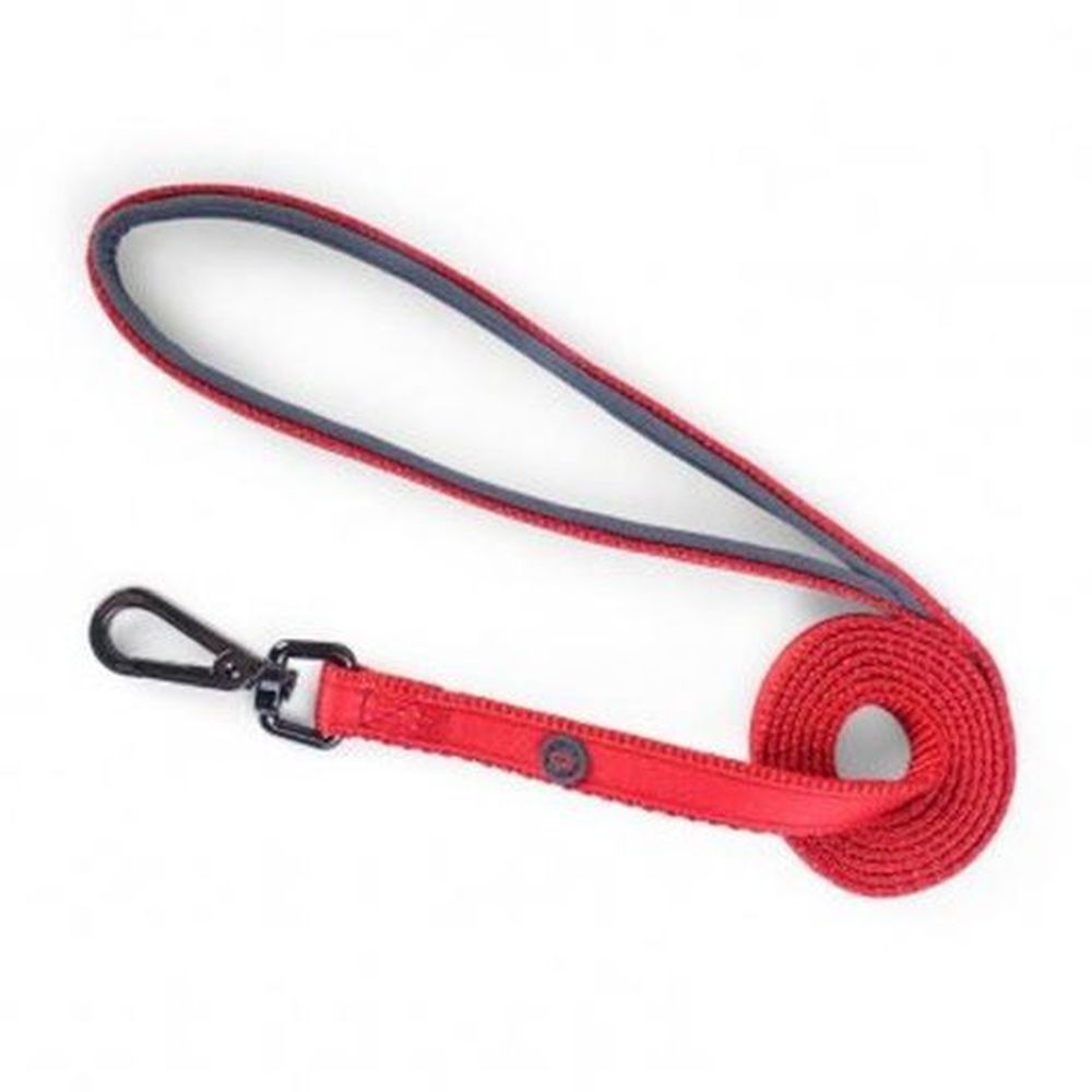 Uber-Activ Red Padded Dog Lead - M