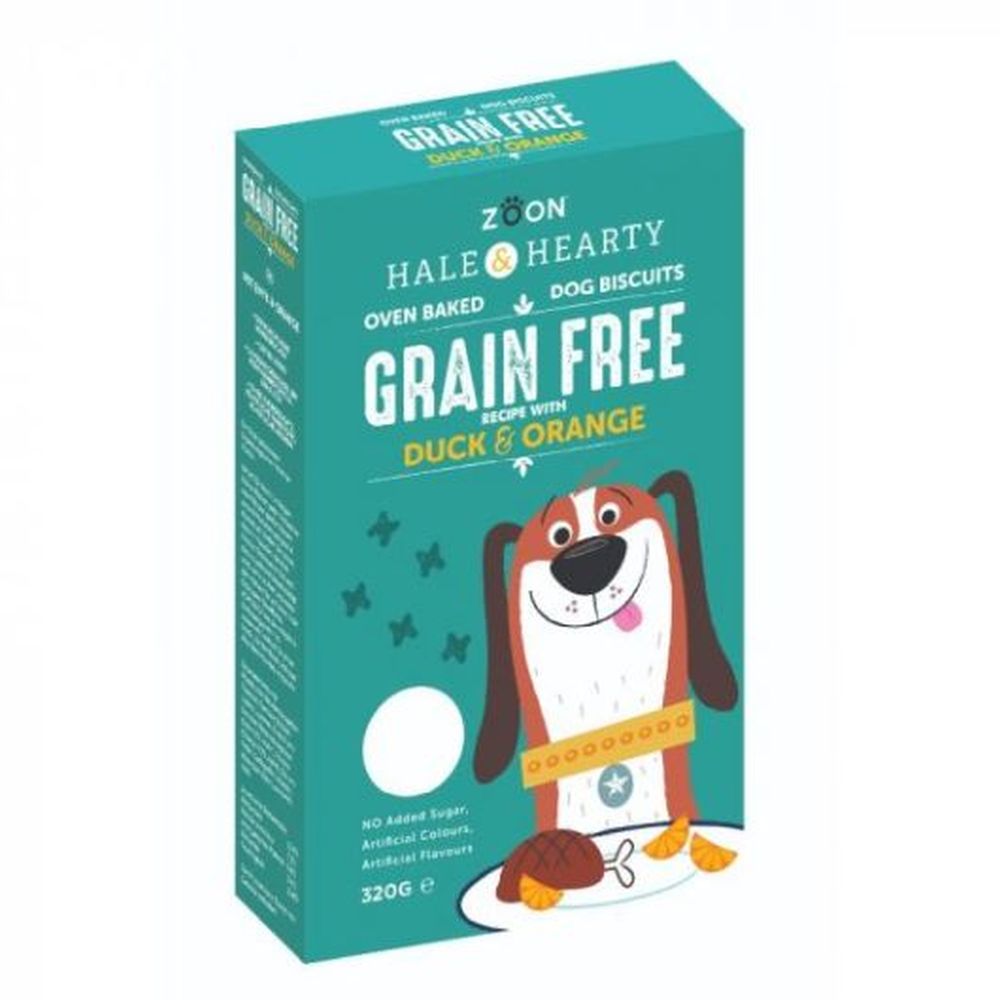 Hale & Hearty Duck & Orange Grain Free Biscuits 320g