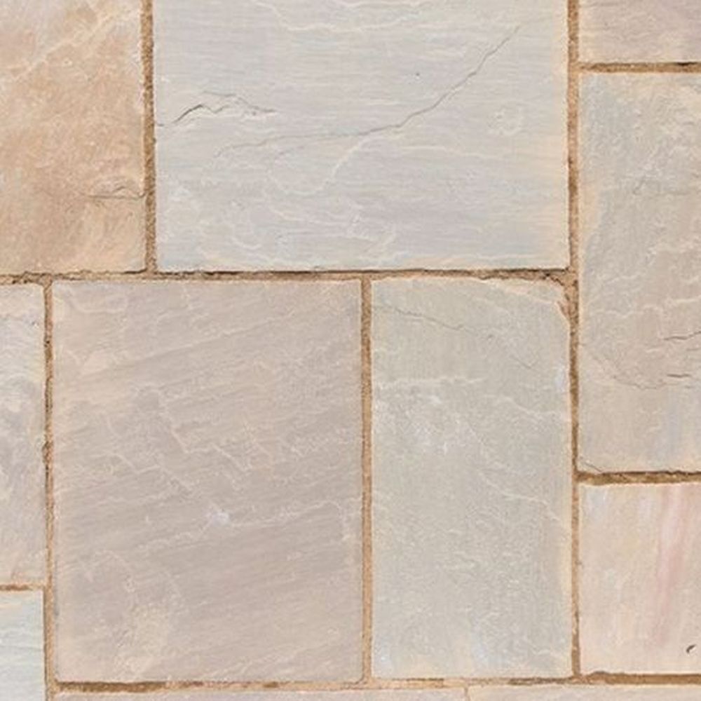 Natural Sandstone Patio Kit 15.3 M² Corn Field
