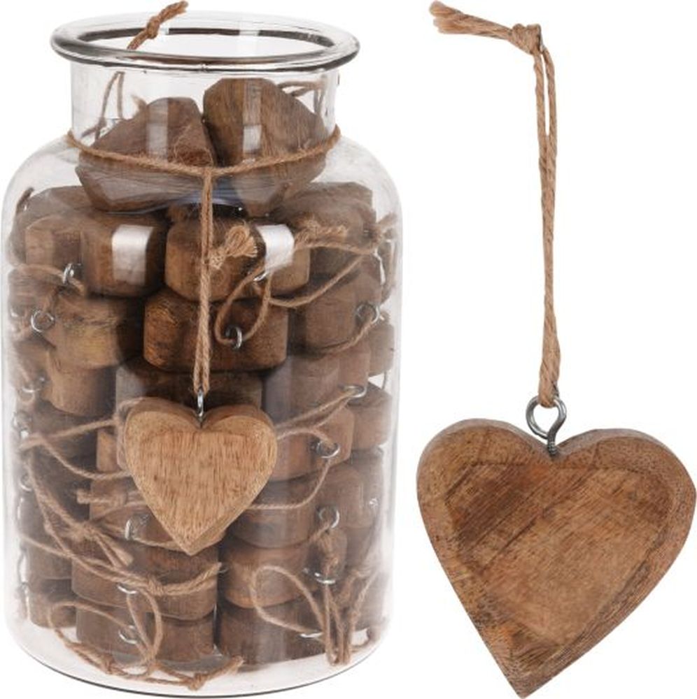 HEART XMAS HANGER IN JAR