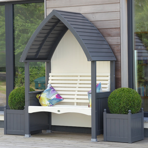 Cottage Arbour Charcoal& Cream