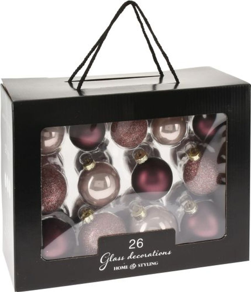 XMAS BALLS SET 26PCS PRETTY