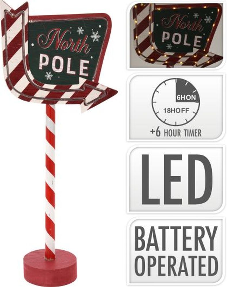 NORTH POLE DIRECTION SIGN LED