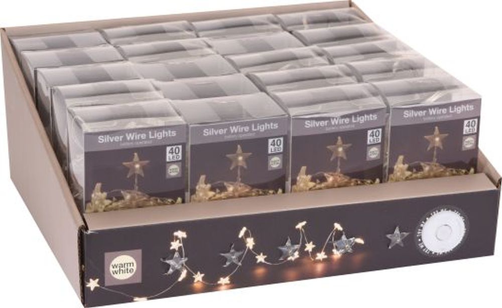 SILVERWIRE STAR 40LED WW BO