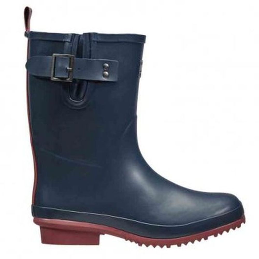 Half Rubber Boots Navy Size 5