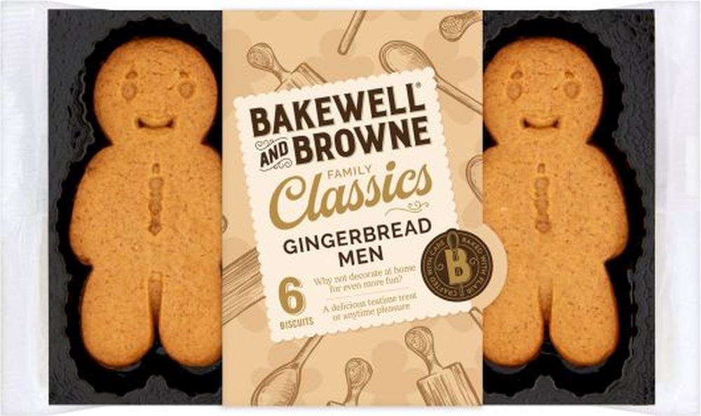 BAKEWELL & BROWNE 6 Gingerbread Men 100g