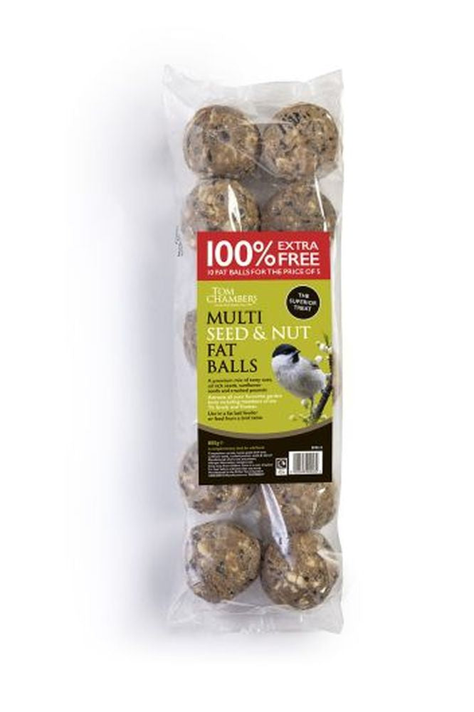 Fat Balls - 10 pack - Multi Seed & Nut - 100% Extra Free