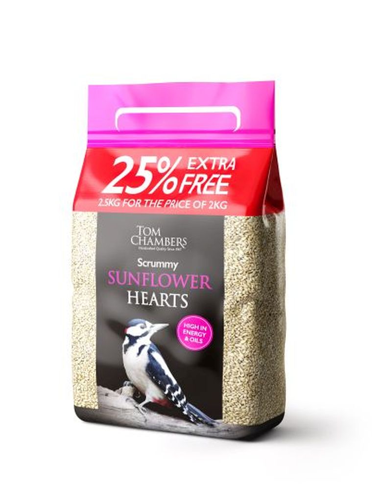 Scrummy Sunflower Hearts - 25% FOC - 2.5kg