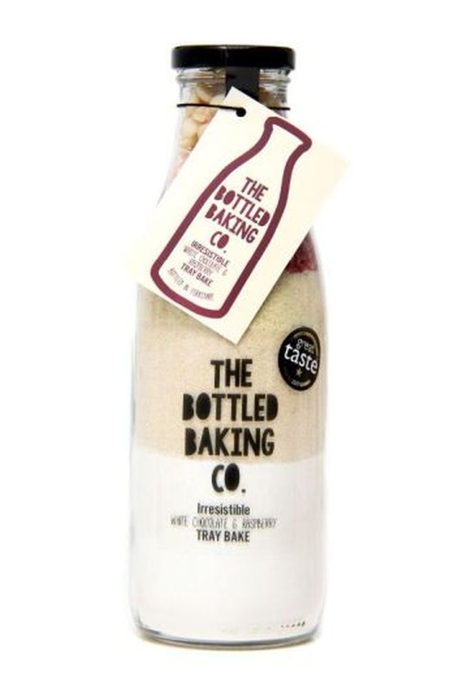 Bottled Baking Co - White Choc & Rasp Tray Bake Mix