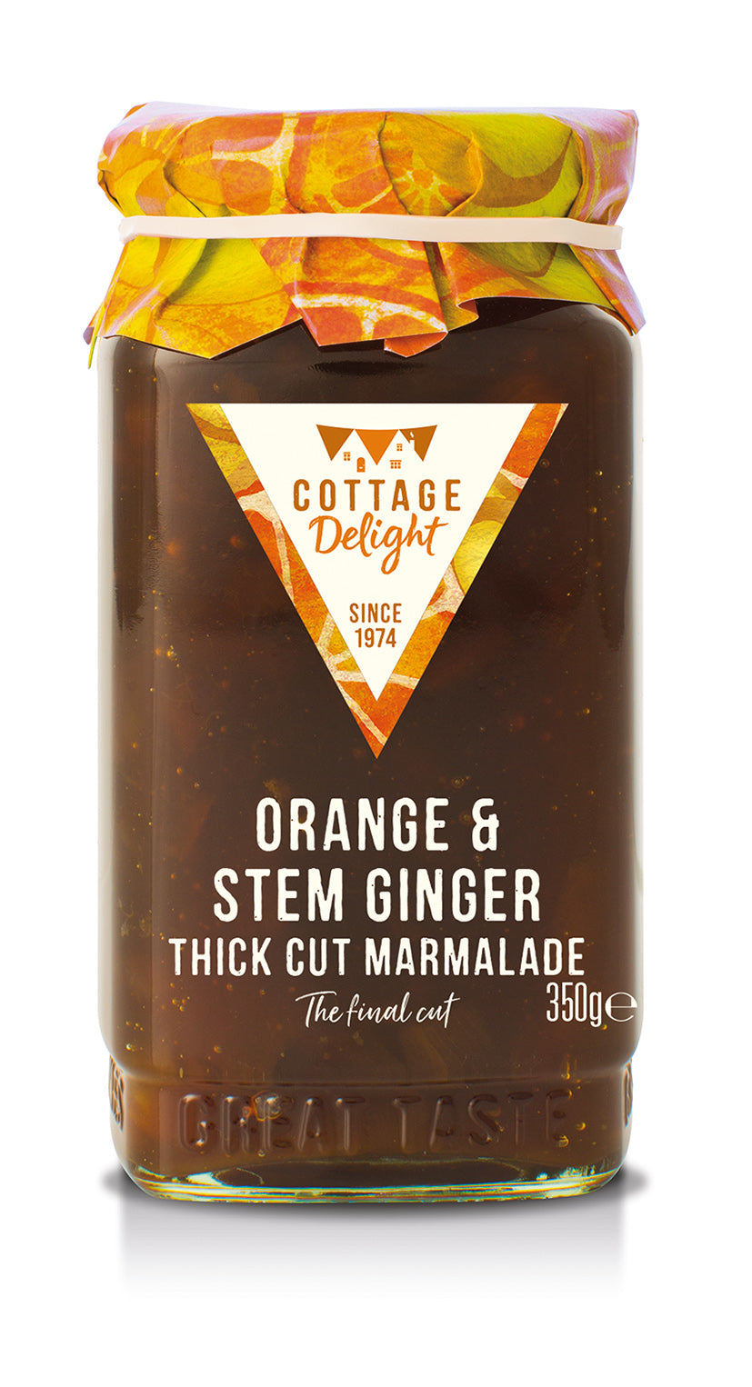 350g Orange & Stem Ginger Thick Cut Marmalade
