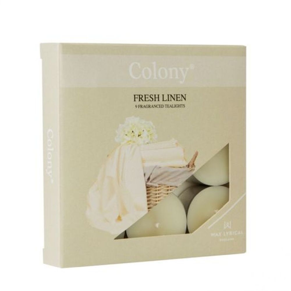 #PK/9 TEALIGHTS FRESH LINEN