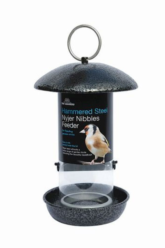 Hammered Steel Nyjer Seed Feeder